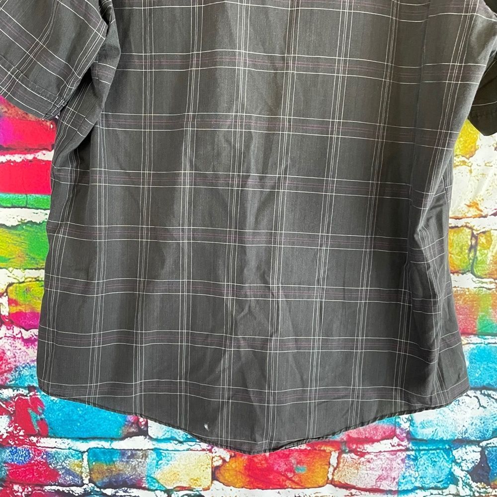 Vintage Rock Creek Ranch Short Sleeve Pearl Snap Button Up Shirt 16.5 Regular - Picture 8 of 9
